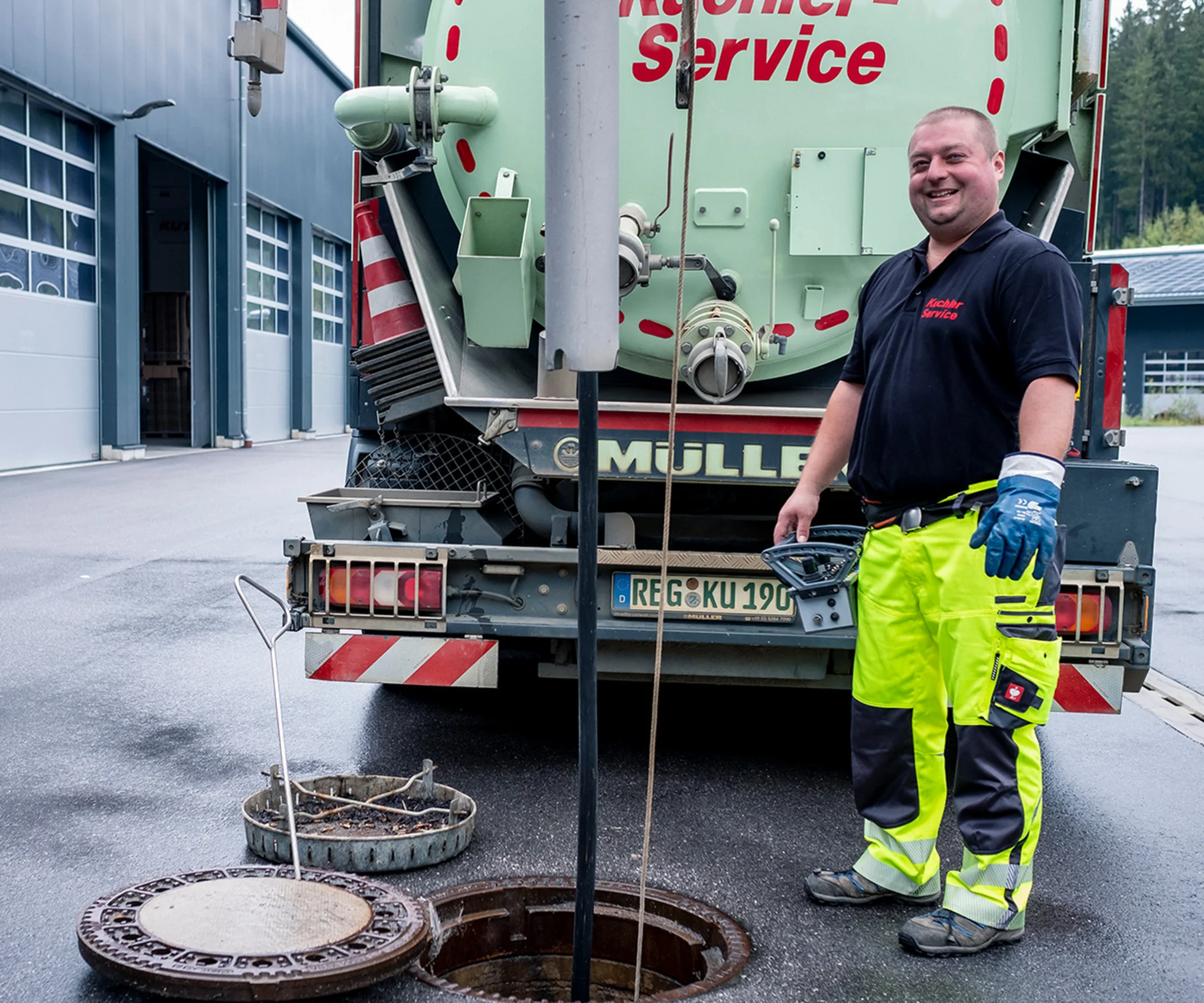 TV Kanaluntersuchung in Massing mit Kamera